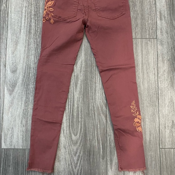 Express High Rise Supersoft Rose Gold Embroidered Stretchy Leggings Sz 0 or 2 - Picture 11 of 13